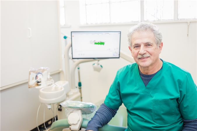 Dr. Kohl in his treatment room